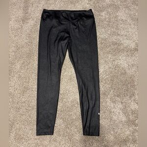 Nike Shiny Black Leggings